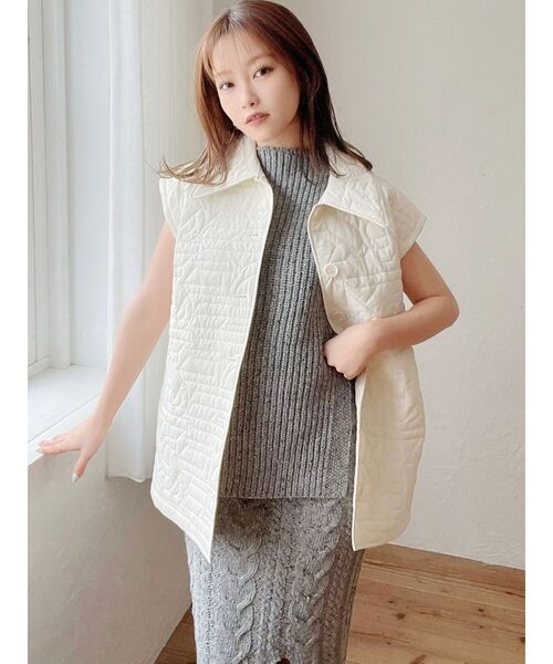 RESEXXY（リゼクシー）の「2wayキルティングジャケット【セットアップ着用可能】（ブルゾン・レディース・ブラック/ピンク/アイボリー・FREE）」の17枚目の写真