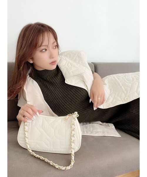 RESEXXY（リゼクシー）の「2wayキルティングジャケット【セットアップ着用可能】（ブルゾン・レディース・ブラック/ピンク/アイボリー・FREE）」の22枚目の写真