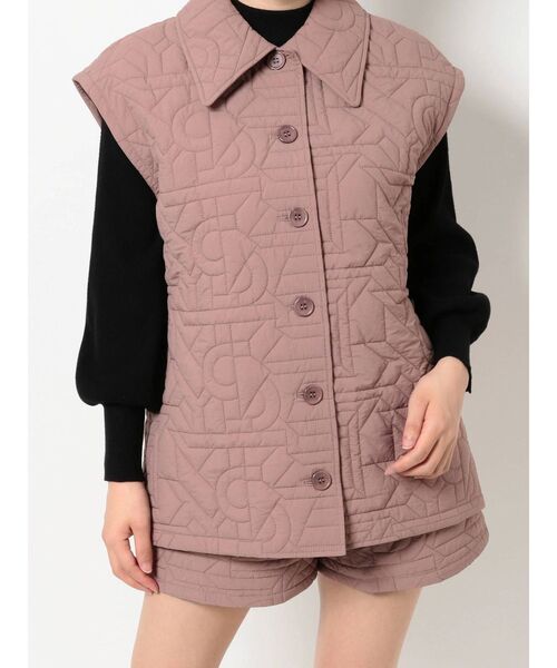 RESEXXY（リゼクシー）の「2wayキルティングジャケット【セットアップ着用可能】（ブルゾン・レディース・ブラック/ピンク/アイボリー・FREE）」の14枚目の写真