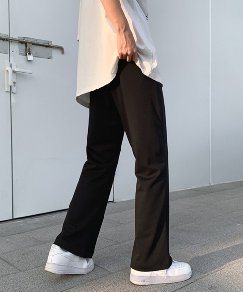 パンツ スラックス ワイドレッグカジュアルパンツ ブーツカット スーツパンツ ブーツカット スラックスパンツ レディース 美脚