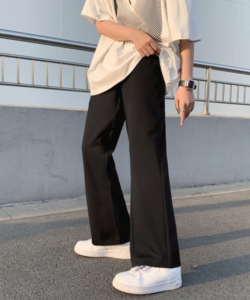 NOWLE（ノウル）の「【NOWLE】センタープレス ワイド フレア