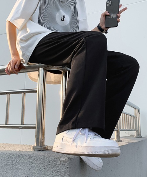 NOWLE（ノウル）の「【NOWLE】センタープレス ワイド フレア