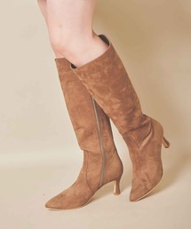 スウェードロングブーツ