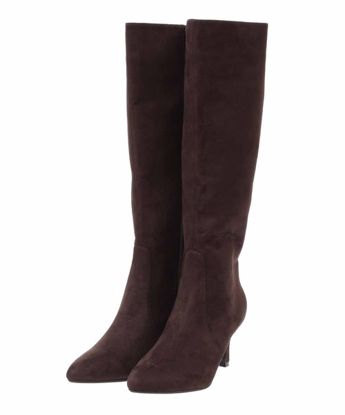 31 Sons de mode（トランテアン　ソン　ドゥ　モード）の「スウェードロングブーツ（ブーツ・レディース・ブラウン/ブラック/ベージュ・S/L/M）」の3枚目の写真