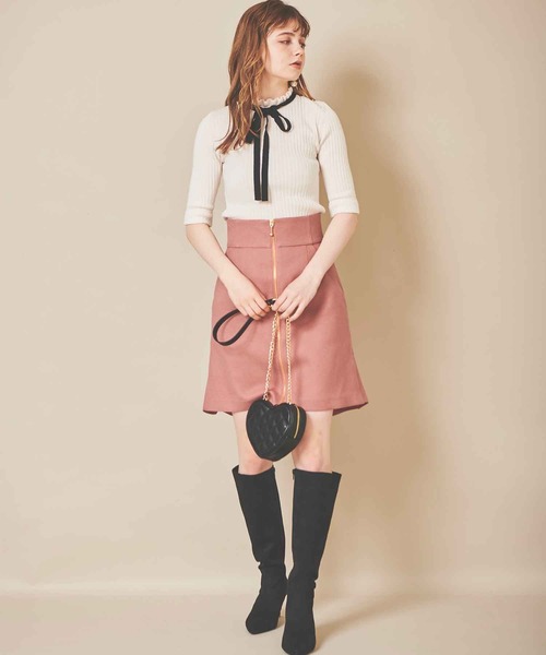 31 Sons de mode（トランテアン　ソン　ドゥ　モード）の「スウェードロングブーツ（ブーツ・レディース・ブラウン/ブラック/ベージュ・S/L/M）」の6枚目の写真