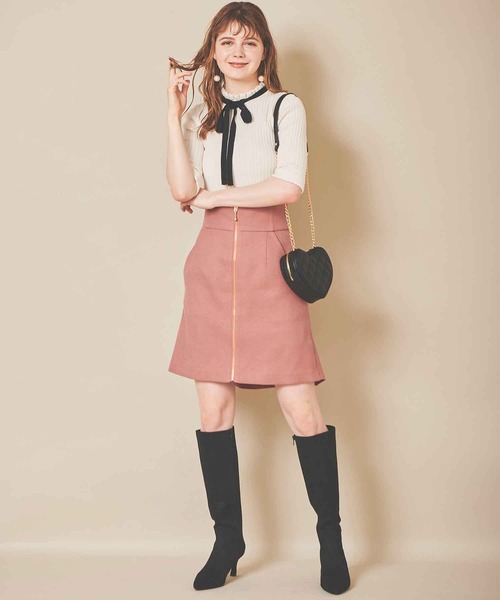 31 Sons de mode（トランテアン　ソン　ドゥ　モード）の「スウェードロングブーツ（ブーツ・レディース・ブラウン/ブラック/ベージュ・S/L/M）」の7枚目の写真