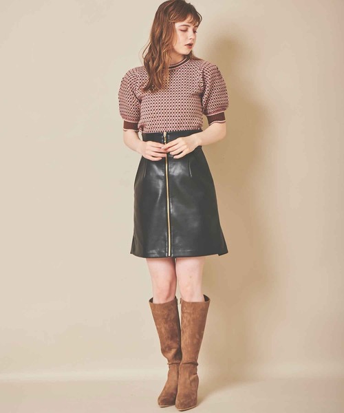 31 Sons de mode（トランテアン　ソン　ドゥ　モード）の「スウェードロングブーツ（ブーツ・レディース・ブラウン/ブラック/ベージュ・S/L/M）」の10枚目の写真