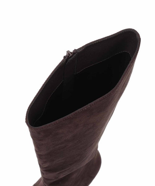 31 Sons de mode（トランテアン　ソン　ドゥ　モード）の「スウェードロングブーツ（ブーツ・レディース・ブラウン/ブラック/ベージュ・S/L/M）」の15枚目の写真