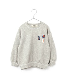 ワッペン付きファミリー裏毛トレーナー■80～140cm