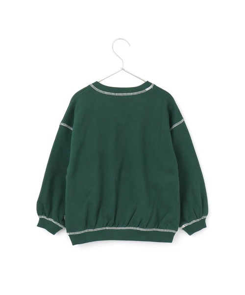 MAKE YOUR DAY(メイクユアデイ)の「ワッペン付きファミリー裏毛トレーナー■80~140cm(スウェット・キッズ・グリーン/ライトグレー・110/140/100/90/120/80/130)」の6枚目の写真