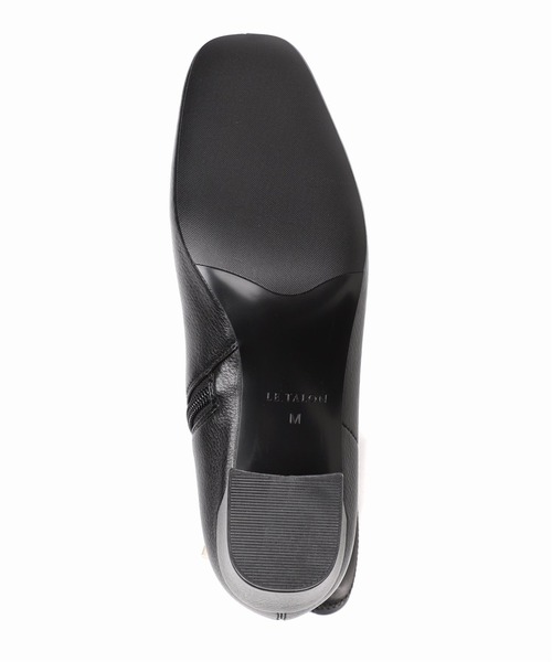 【大人気】ルタロン 5cmスクエアフィットショートブーツ ブラック LE TALON（ル タロン） ブーツ 「追加」5cmスクエアフィットショート