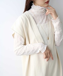 GeeRA | 2022 AW ウェーブシアーメロートップス(Tシャツ/カットソー)