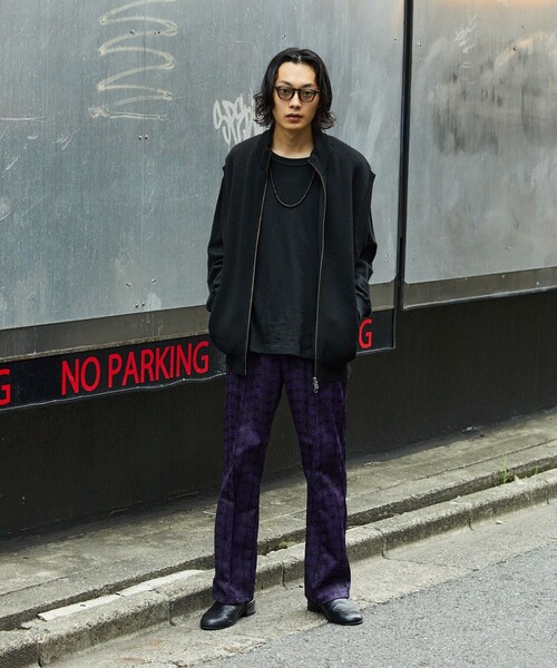 FREAK'S STORE（フリークスストア）の「FREAK'S STORE/フリークスストア 【洗えるニット】畔編み ジップニットベスト/ニットベスト/ドライバーズベスト（ベスト・メンズ・ネイビー/ブラック/ベージュ・LARGE/MEDIUM）」の6枚目の写真