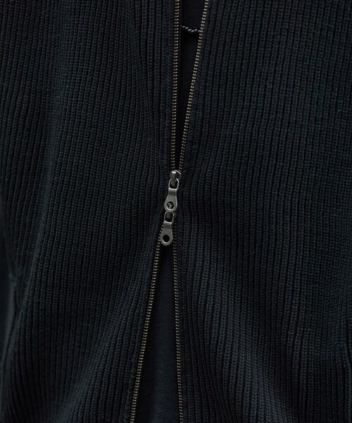 FREAK'S STORE（フリークスストア）の「FREAK'S STORE/フリークスストア 【洗えるニット】畔編み ジップニットベスト/ニットベスト/ドライバーズベスト（ベスト・メンズ・ネイビー/ブラック/ベージュ・LARGE/MEDIUM）」の7枚目の写真