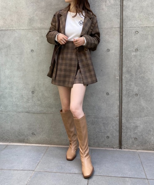 one after another NICE CLAUP（ワンアフターアナザーナイスクラップ）の「セットアップあり　マルチWAYテーラードジャケット（テーラードジャケット・レディース・ブラウン/グレー系その他/ブラウン系その他・FREE）」の20枚目の写真