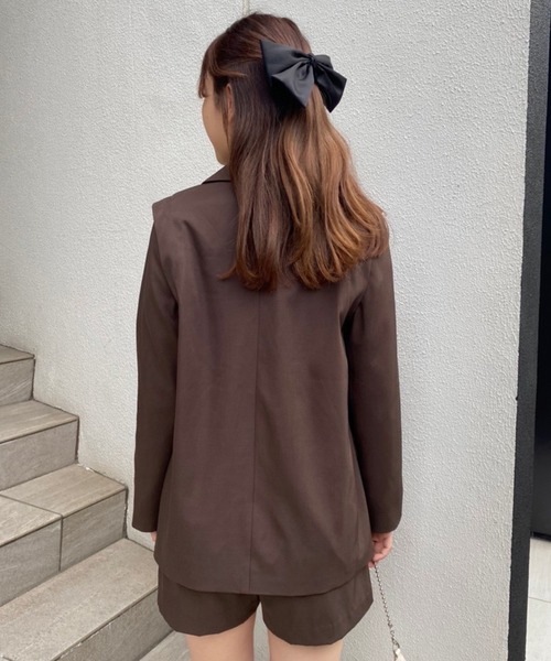 ✨新品✨カノニコ✨CAFÉ SOHO❣️テーラードジャケット　AB4　ブラウン セール】セットアップあり マルチWAYテーラードジャケット（テーラード