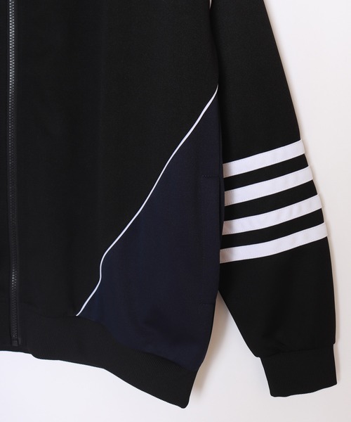 WESTSEA（ウエストシー）の「ルーズサイズ　切替トラックジャケット（ジャージ・メンズ・サックスブルー/ブラック/ネイビー・M/L）」の8枚目の写真