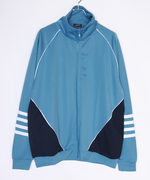 WESTSEA（ウエストシー）の「ルーズサイズ　切替トラックジャケット（ジャージ・メンズ・サックスブルー/ブラック/ネイビー・M/L）」の21枚目の写真