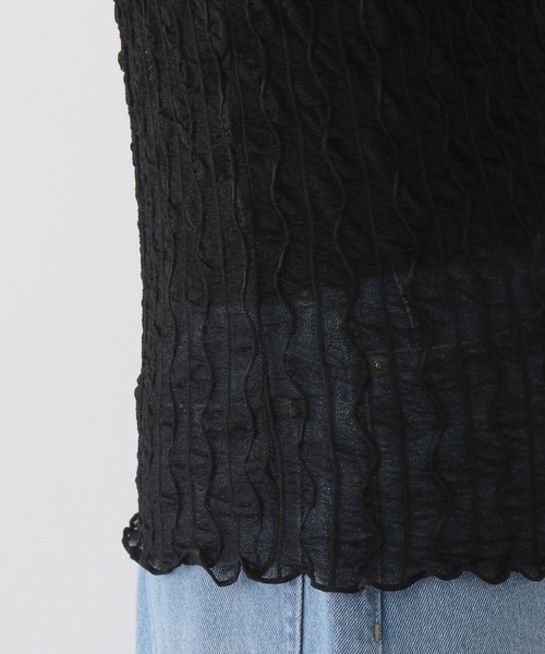 LEPSIM（レプシィム）の「ジガラシアータートル　352453（Tシャツ/カットソー・レディース・ブラック/オフホワイト/グリーン・FREE）」の18枚目の写真