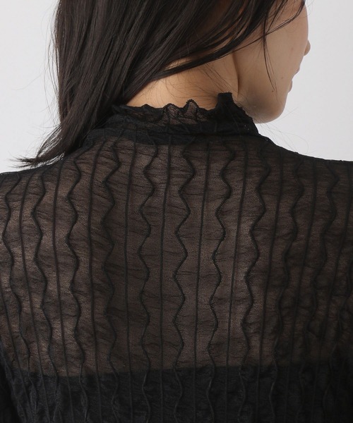 LEPSIM（レプシィム）の「ジガラシアータートル　352453（Tシャツ/カットソー・レディース・ブラック/オフホワイト/グリーン・FREE）」の12枚目の写真