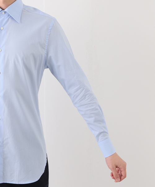 EDIFICE（エディフィス）の「セミワイド アメリカンコットン ポプリンシャツ（シャツ/ブラウス・メンズ・ホワイト/ブルー・41/37/40/38/39）」の10枚目の写真