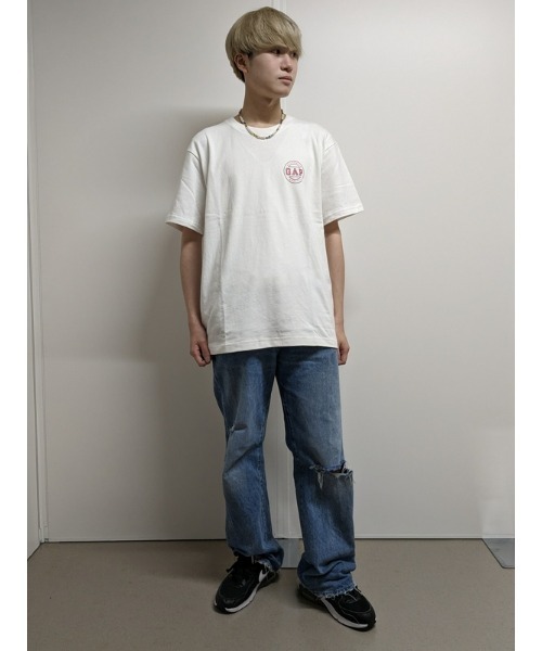 メンズ デニムパンツ ウォッシュ加工 コットン ルーズ K00346 GAP｜(M)ウォッシュウェル オーガニックコットン100% '90s