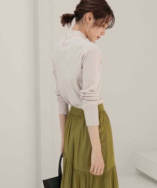 GLOBAL WORK(グローバルワーク)の「メルティハイネックリブプルオーバー/269071(ニット/セーター・レディース・ライトグレー/ブラック/ベージュ/グレー/オリーブ/オレンジ/ブルー/アイボリー/マスタード/ローズ/ブルーグリーン・MEDIUM/LARGE)」の19枚目の写真