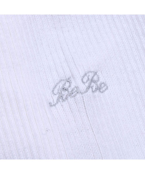 BeBe(ベベ)の「BeBe/日本製テレコリブニット(90~150cm)(ニット/セーター・キッズ・オフホワイト/ピンク/ブラック・100/130/150/110/140/120/90)」の7枚目の写真