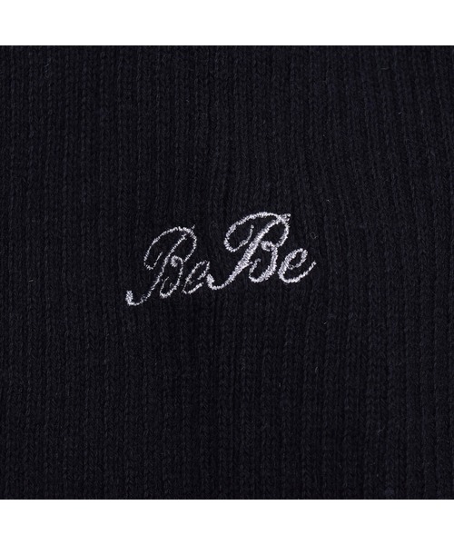 BeBe(ベベ)の「BeBe/日本製テレコリブニット(90~150cm)(ニット/セーター・キッズ・オフホワイト/ピンク/ブラック・100/130/150/110/140/120/90)」の13枚目の写真