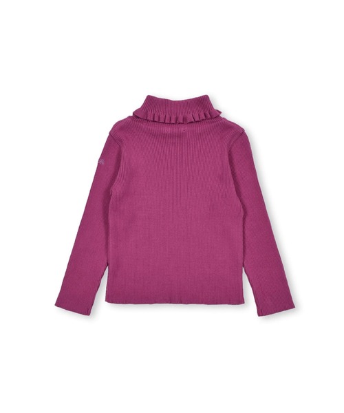 BeBe(ベベ)の「BeBe/日本製テレコリブニット(90~150cm)(ニット/セーター・キッズ・オフホワイト/ピンク/ブラック・100/130/150/110/140/120/90)」の16枚目の写真