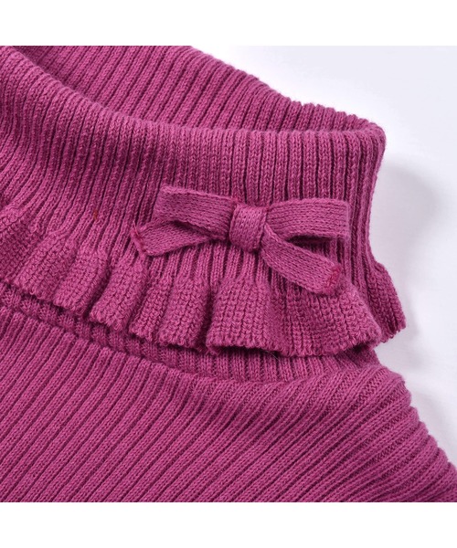 BeBe(ベベ)の「BeBe/日本製テレコリブニット(90~150cm)(ニット/セーター・キッズ・オフホワイト/ピンク/ブラック・100/130/150/110/140/120/90)」の17枚目の写真