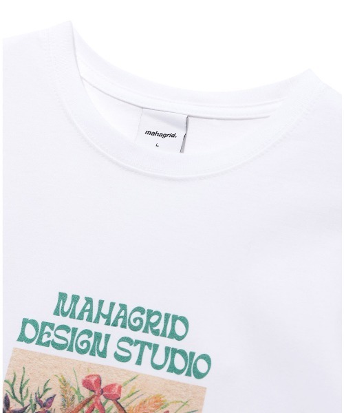 MAHAGRID(マハグリッド)の「『mahagrid/マハグリッド』FLOWER KITTY LS TEE/フラワーキティデザイン 長袖Tシャツ(Tシャツ/カットソー・レディース・ホワイト/ブラック・M/L)」の15枚目の写真