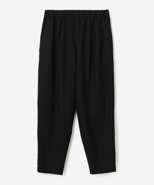 Morris & Sons(モリスアンドサンズ)の「MORRIS & SONS | サキソニー タックパンツ WOMEN(スラックス・レディース・ブラック/グレイッシュベージュ・1/0)」の8枚目の写真