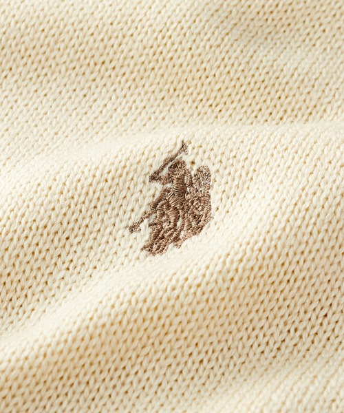 U.S. POLO ASSN.(ユーエスポロアッスン)の「【新色追加】GeeRA別注【U.S. POLO ASSN.】カラー&ボーダーショート丈ニット(ニット/セーター・レディース・ピンク/ブラック/アイボリー/ブルー/ネイビー/ブラック系その他/ホワイト系その他・MEDIUM/LARGE/SMALL)」の12枚目の写真