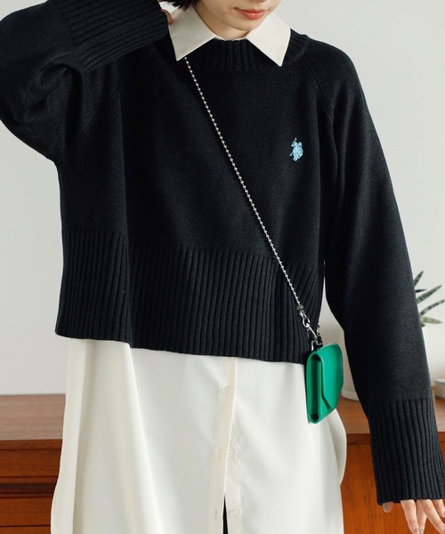 その他 riomama U．S． POLO ASSN．】ショート丈ニット[品番