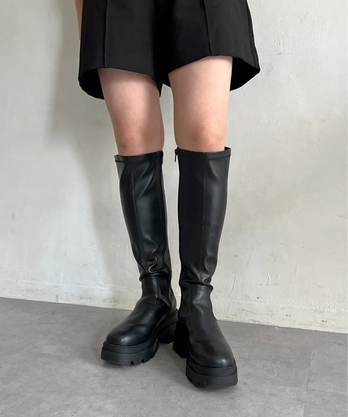 prose verse（プロズヴェール）の「トラックソールストレッチロングブーツ（ブーツ・レディース・ブラック・SMALL/X-LARGE/MEDIUM/LARGE）」の3枚目の写真