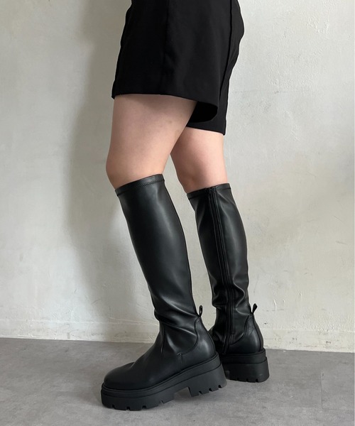 prose verse（プロズヴェール）の「トラックソールストレッチロングブーツ（ブーツ・レディース・ブラック・SMALL/X-LARGE/MEDIUM/LARGE）」の6枚目の写真