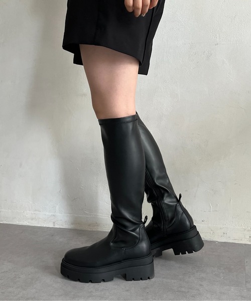 prose verse（プロズヴェール）の「トラックソールストレッチロングブーツ（ブーツ・レディース・ブラック・SMALL/X-LARGE/MEDIUM/LARGE）」の4枚目の写真