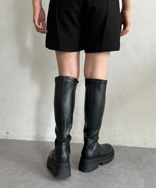 prose verse（プロズヴェール）の「トラックソールストレッチロングブーツ（ブーツ・レディース・ブラック・SMALL/X-LARGE/MEDIUM/LARGE）」の2枚目の写真