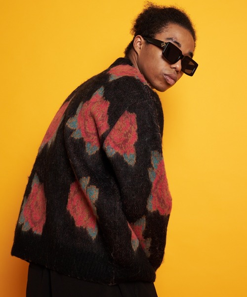 GALLIS ADDICTION(ガリスアディクション)の「GA MOHAIR-総柄 KNIT CREW(ニット/セーター・メンズ・ブラック/ベージュ/サックスブルー/アイボリー・FREE)」の21枚目の写真