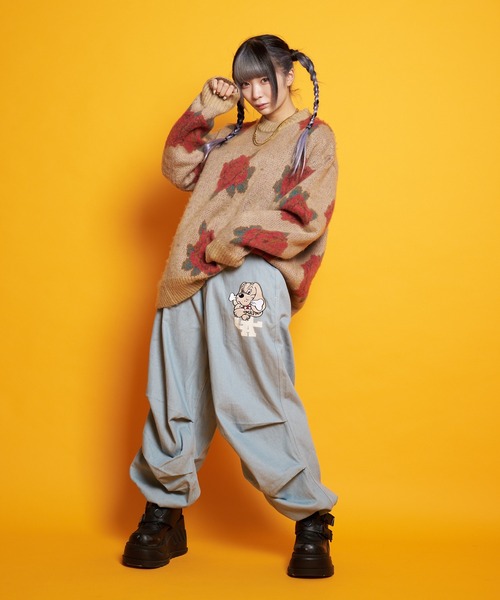 GALLIS ADDICTION(ガリスアディクション)の「GA MOHAIR-総柄 KNIT CREW(ニット/セーター・メンズ・ブラック/ベージュ/サックスブルー/アイボリー・FREE)」の18枚目の写真