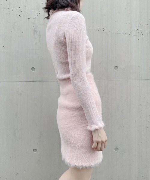 lilLilly（リルリリー）の「シャギーニットスカート（スカート・レディース・ホワイト/ピンク/ブルー・FREE）」の22枚目の写真