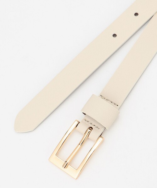 23区（ニジュウサンク）の「スクエアバックル ベルト（ベルト・レディース・黄土色系/ホワイト系/ブラック系・32/44/38）」の5枚目の写真