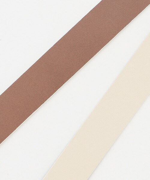 23区（ニジュウサンク）の「スクエアバックル ベルト（ベルト・レディース・黄土色系/ホワイト系/ブラック系・32/44/38）」の7枚目の写真