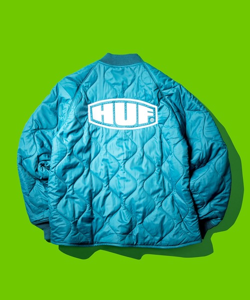 HUF(ハフ)の「WORKMAN QUILTED JACKET / HUF キルティングジャケット(ブルゾン・メンズ・ブラック/グリーン系その他・SMALL/MEDIUM/LARGE/X-LARGE/XX-LARGE)」の19枚目の写真
