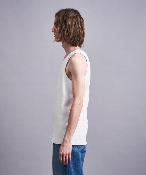 MONKEY TIME(モンキータイム)の「<monkey time> CTN AZE TANK TOP/タンクトップ(タンクトップ・メンズ・ホワイト/ブラック・M/S/L)」の7枚目の写真