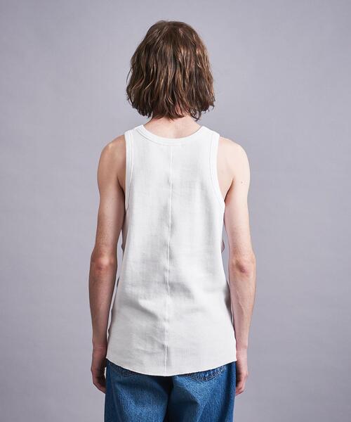 MONKEY TIME(モンキータイム)の「<monkey time> CTN AZE TANK TOP/タンクトップ(タンクトップ・メンズ・ホワイト/ブラック・M/S/L)」の8枚目の写真