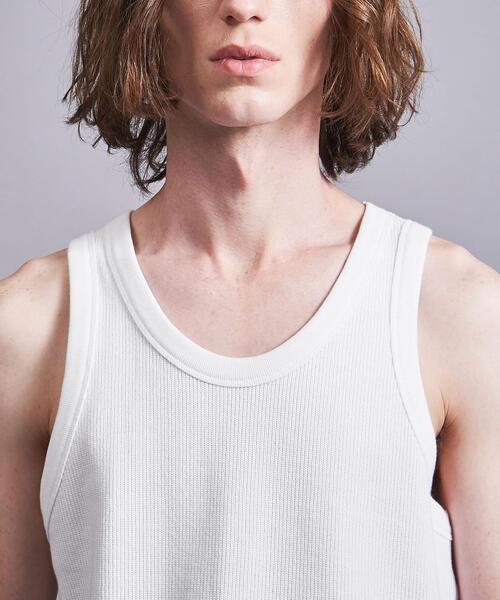 MONKEY TIME(モンキータイム)の「<monkey time> CTN AZE TANK TOP/タンクトップ(タンクトップ・メンズ・ホワイト/ブラック・M/S/L)」の9枚目の写真