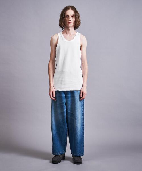 MONKEY TIME(モンキータイム)の「<monkey time> CTN AZE TANK TOP/タンクトップ(タンクトップ・メンズ・ホワイト/ブラック・M/S/L)」の16枚目の写真