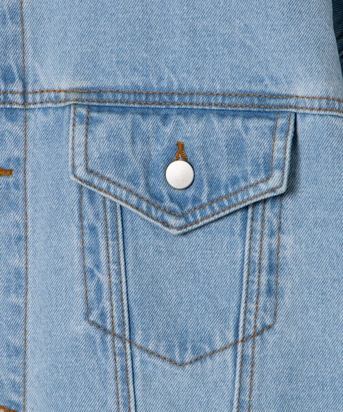 WEGO（ウィゴー）の「WEGO/3rd BIGデニムジャケット（デニムジャケット・メンズ・ライトインディゴブルー・FREE）」の9枚目の写真